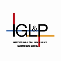 A vibrant font, text, graphics, logo, and graphic design symbol come together to create a visually appealing design in the screenshot of G&P Institute for Global Law and Policy at Harvard Law School.